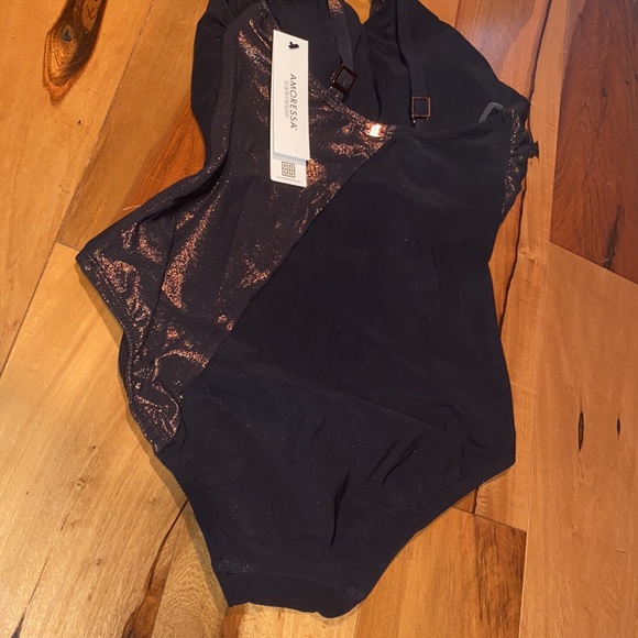 NWT - AMORESSA SWIMWEAR BY MIRACLESUIT LUNAR ECLIPSE ONE PIECE SWIMSUIT - SIZE 8 - Picture 10 of 16